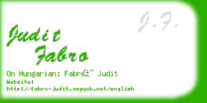 judit fabro business card